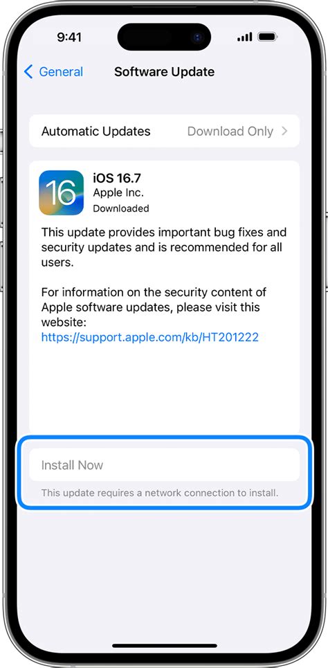 why is my iphone software update not working
