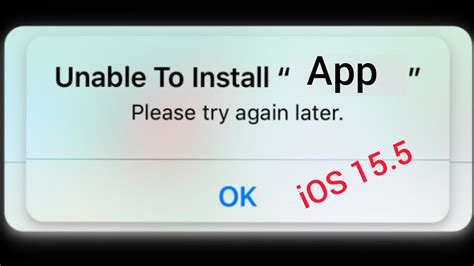 why is my iphone unable to install apps