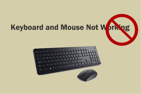 why is my keyboard and mouse not working on pc