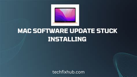 why is my mac software update stuck installing