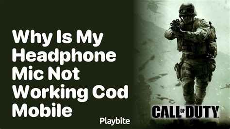 why is my mic not working in cod mw3