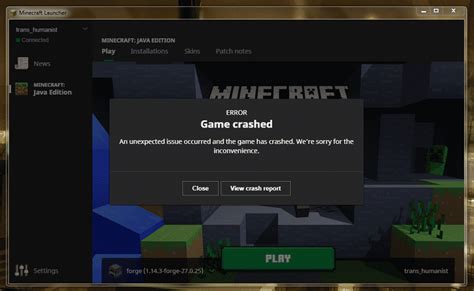why is my minecraft java crashing