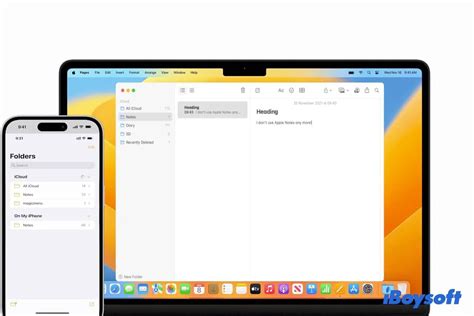 why is my notes app not syncing on mac