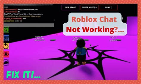 why is my private chat not working on roblox