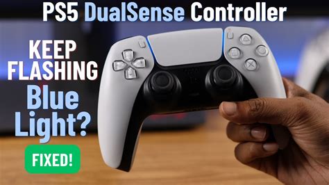 why is my ps5 controller blinking blue when i try to turn it on