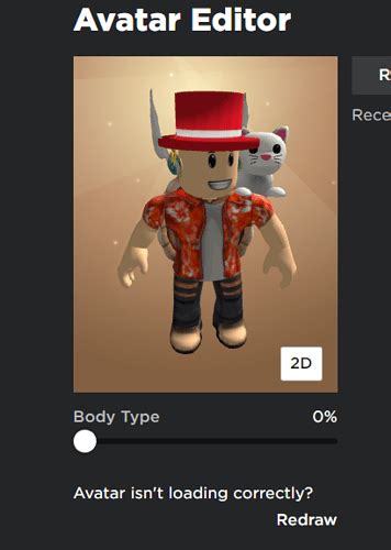 why is my roblox avatar clothes not loading