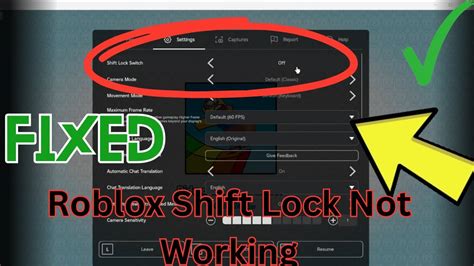 why is my roblox stuck in shift lock