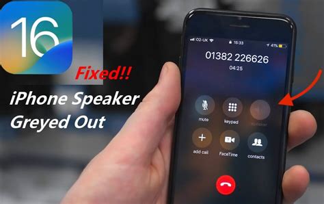 why is my speaker button disabled on iphone