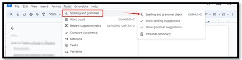 why is my spell check not working on docs
