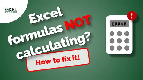 why is my sum formula not calculating correctly in excel