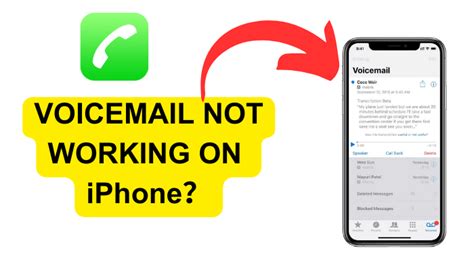 why is my voicemail not working on my iphone