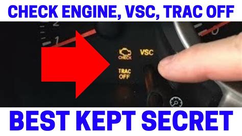 why is my vsc trac off and check engine light on