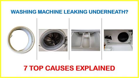 why is my washing machine leaking from the bottom when not in use