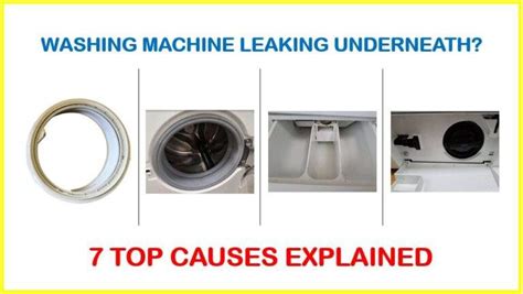 why is my washing machine leaking underneath when not in use