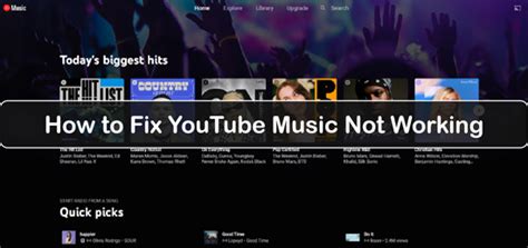 why is my youtube music not working