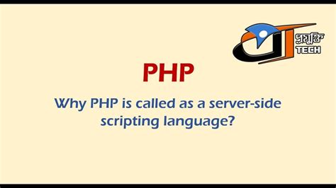 why is php called server side scripting language