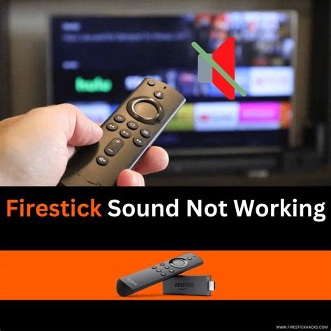 why is sound not working on firestick