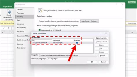 why is spell check not working in excel
