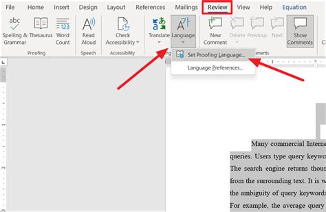 why is spell check not working on word document