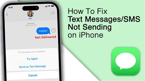 why is text message not sending on iphone