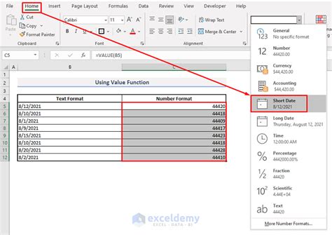 why is the date format not working in excel