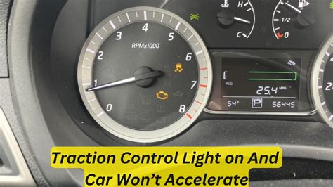 why is the traction control light blinking and the car won't accelerate