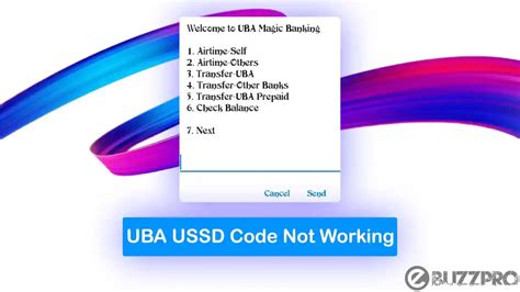 why is the ussd code not working
