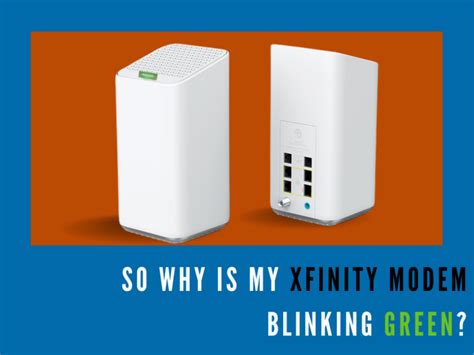 why is the wifi light blinking on my xfinity modem