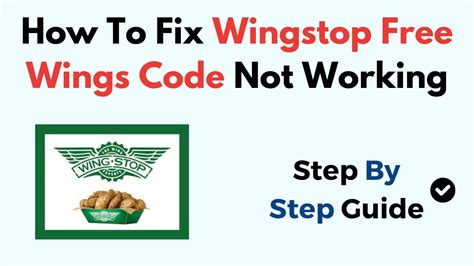 why is the wingstop code not working