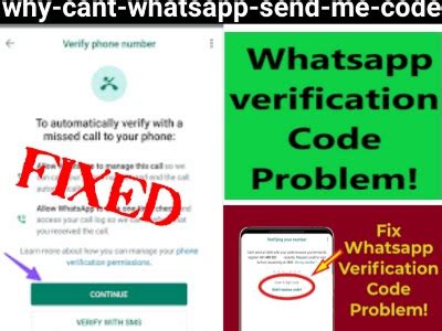 why is whatsapp unable to send me a code
