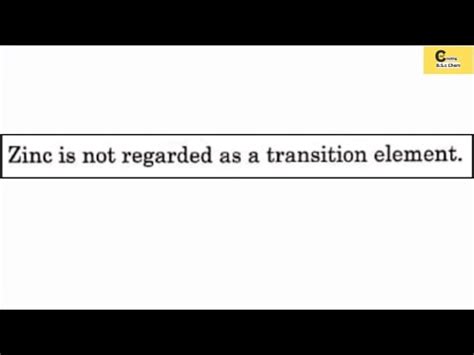 why is zinc not considered as a typical transition element