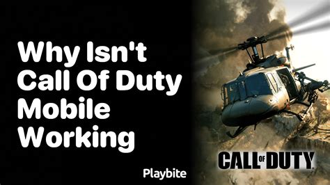 why isn't call of duty working on ps4