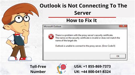why isn't my email connecting to the server