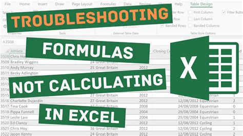 why isn't my formula calculating in excel