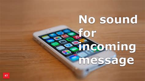 why isn't my iphone making a sound when i get a text message
