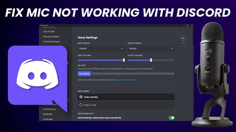 why isn't my mic working on discord pc