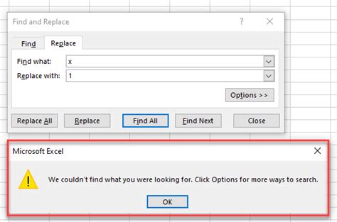 why my find function not working in excel