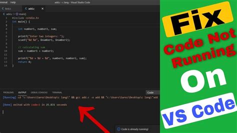 why my program is not running in code blocks
