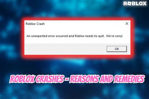 why my roblox is crashing