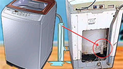 why water is draining automatically in washing machine
