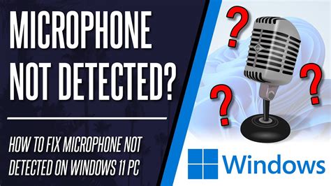 why windows is not detecting my microphone