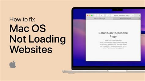 why won't certain websites load on my mac