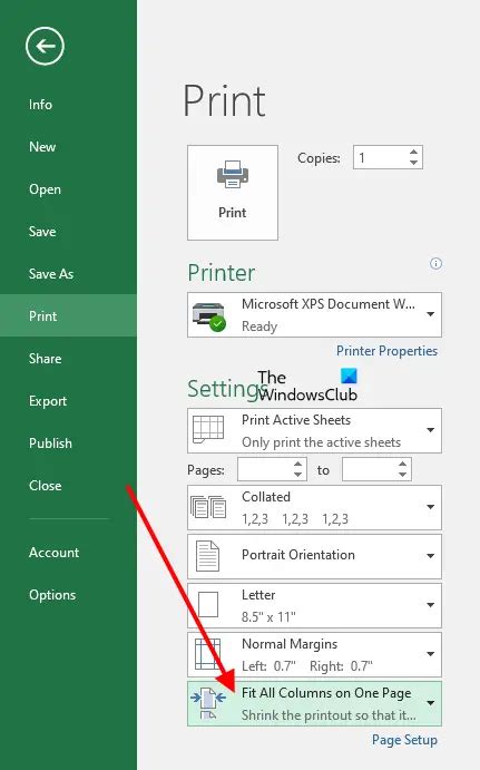 why won't excel print to pdf