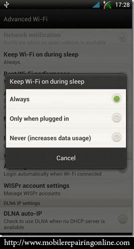 why won't my android phone connect to wifi