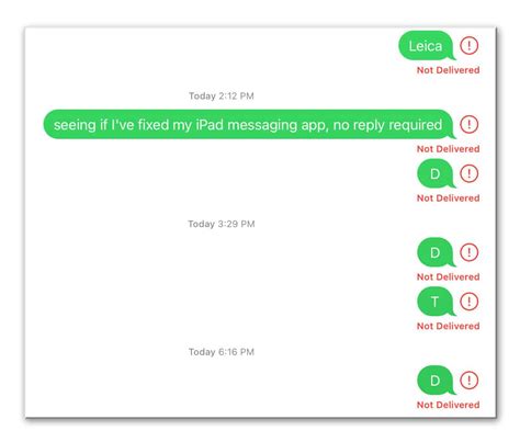 why won't my ipad send messages to android phones