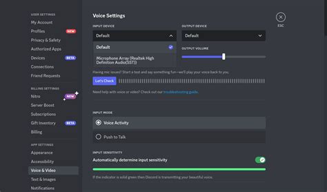 why won't my mic work on discord pc