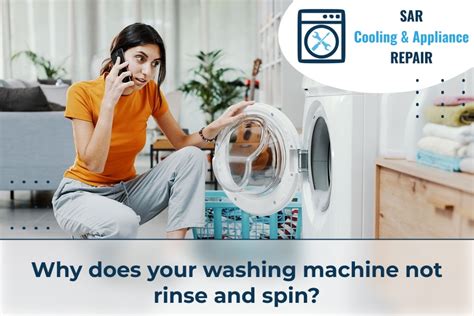 why won't my washer rinse and spin
