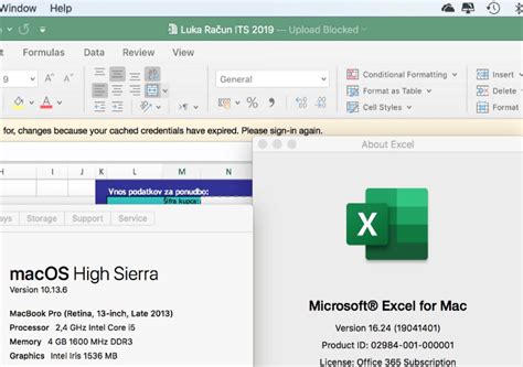 why won t my excel file save on mac