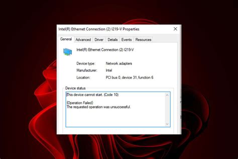 wifi adapter code 10