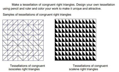will a right angle triangle tessellate